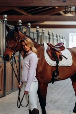 Horze Kaitlin Vielseitigkeitsschabracke Mit Floraler Einfassung -Reitsportprodukte Geschäft 17403 WH 3