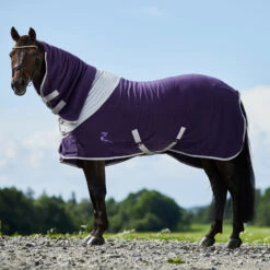 Horze Turin Fleece-Abschwitzdecke Mit Halsteil -Reitsportprodukte Geschäft 24658 PU 1