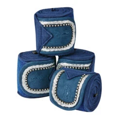 Weatherbeeta Fleece Bling Bandagen 4er Set -Reitsportprodukte Geschäft 331883 DB 1