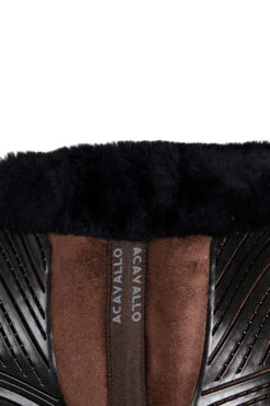 Acavallo Close Contact Gel & Memory Foam Pad Mit Lammfell -Reitsportprodukte Geschäft 342256 BR BL 3